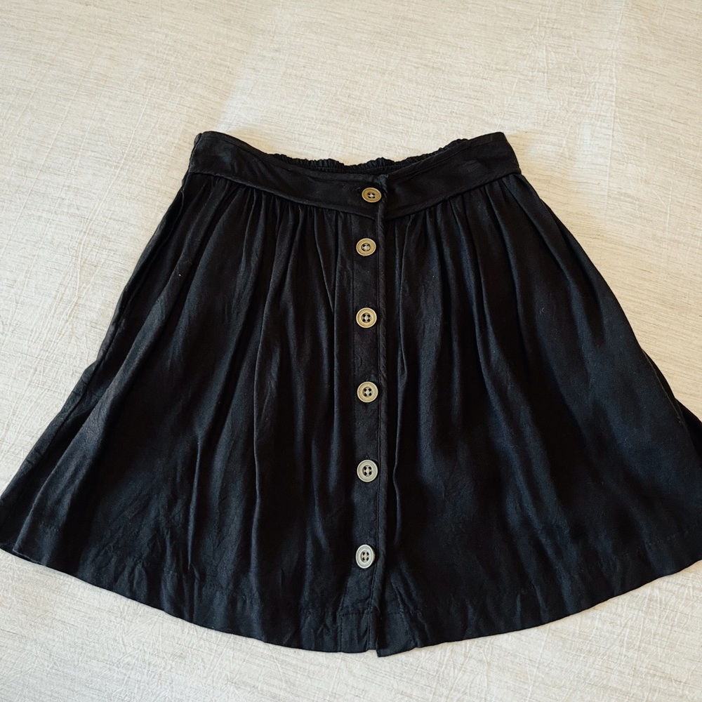 Black skater style skirt